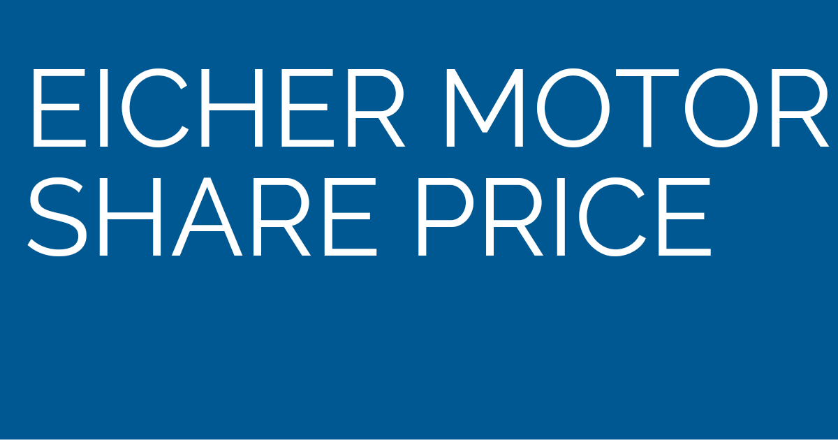 eicher motor share price